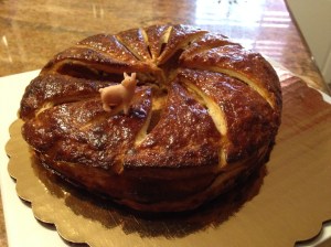 Galette des rois, from La Boulangerie, in New Orleans