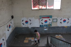 Bell Boarded up Market windows