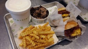 shake shack burger and fries